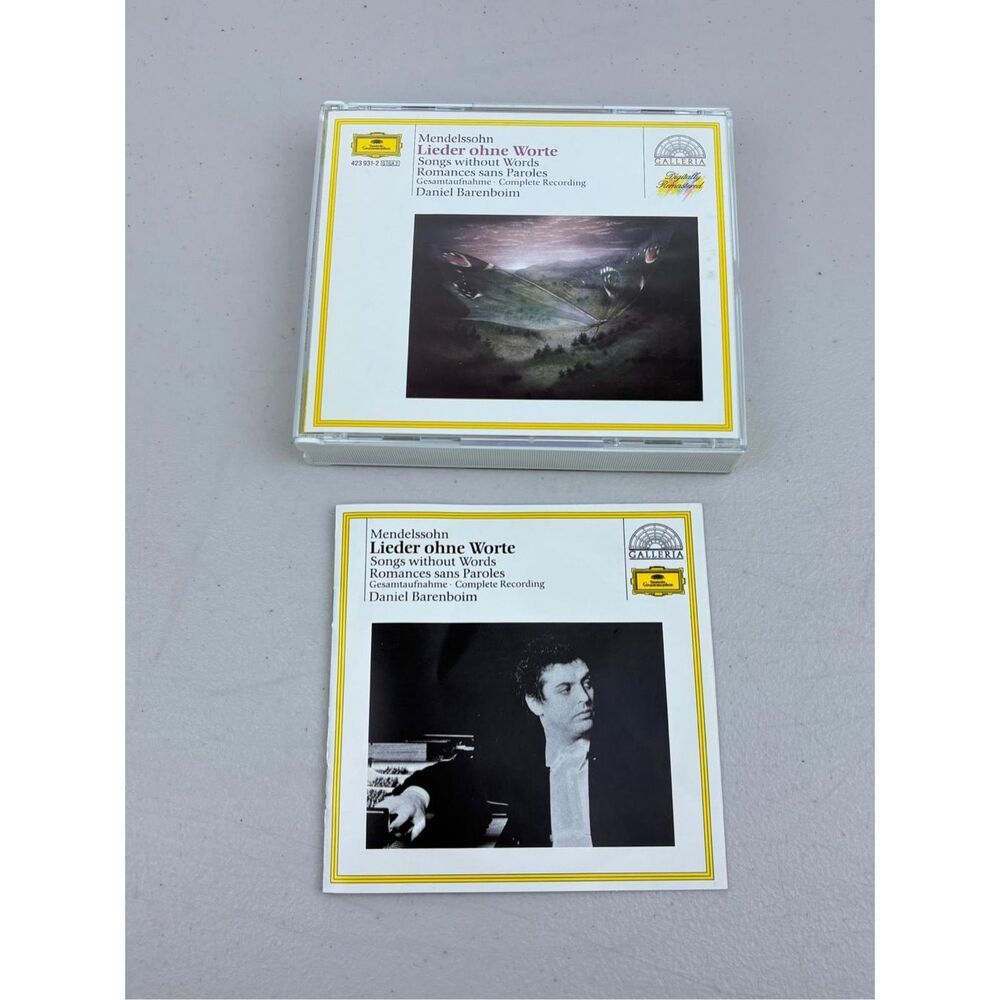Vintage Mendelssohn Lieder ohne Worte Songs without Words Barenboim DGG 2 CD Set